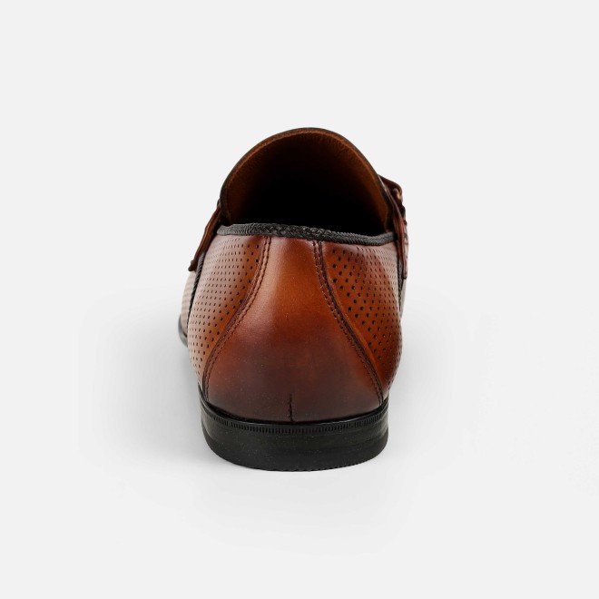 J.Fontini Men Tan Formal Moccasin (SKU: 14-1672-23-41)