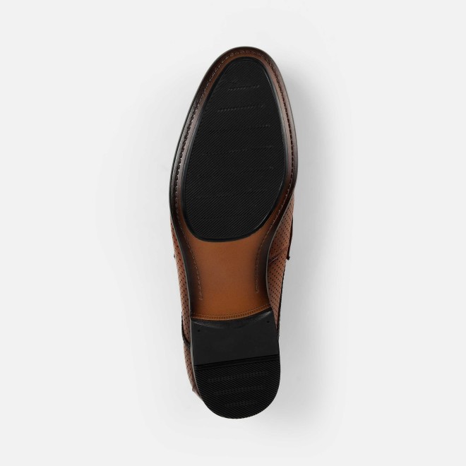 J.Fontini Men Tan Formal Moccasin (SKU: 14-1672-23-41)