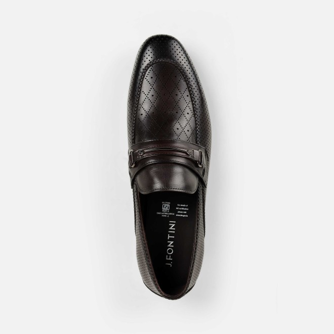 J.Fontini Men Brown Formal Moccasin (SKU: 14-1672-12-41)