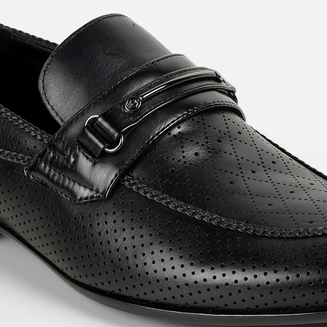 J.Fontini Men Black Formal Moccasin (SKU: 14-1672-11-40)