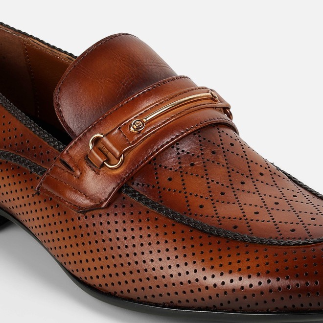 J.Fontini Men Tan Formal Moccasin (SKU: 14-1672-23-41)