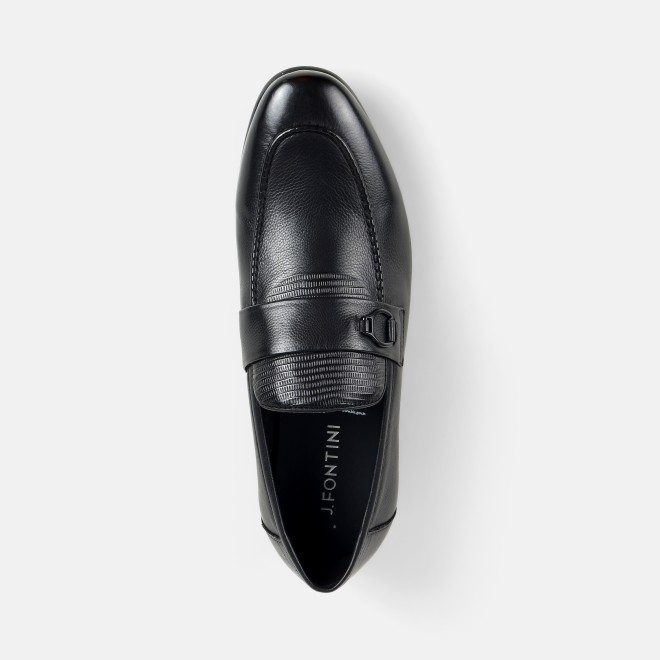 J.Fontini Men Black Formal Moccasin (SKU: 14-1673-11-42)