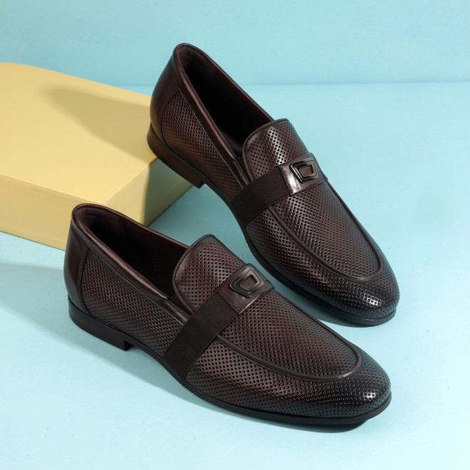 Men Brown Formal Moccasin