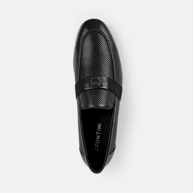 J.Fontini Men Black Formal Moccasin (SKU: 14-1674-11-41)