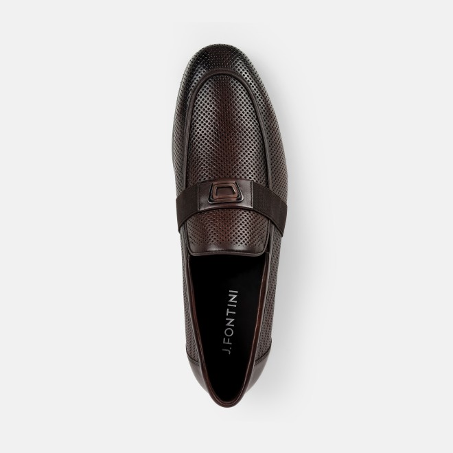 J.Fontini Men Brown Formal Moccasin (SKU: 14-1674-12-42)