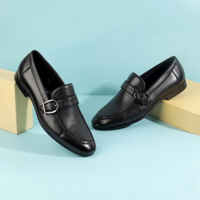Men Black Formal Moccasin