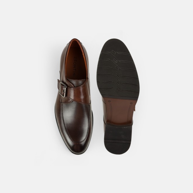 J.Fontini Men Brown Formal Monk (SKU: 14-1676-12-44)