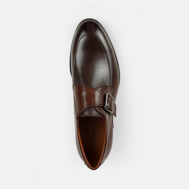 J.Fontini Men Brown Formal Monk (SKU: 14-1676-12-44)