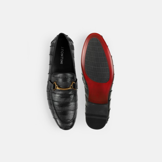 J.Fontini Men Black Formal Moccasin (SKU: 14-1677-11-40) J.Fontini Men Black Formal Moccasin (SKU: 14-1677-11-40)