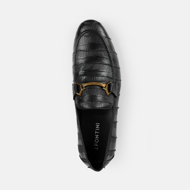 J.Fontini Men Black Formal Moccasin (SKU: 14-1677-11-40) J.Fontini Men Black Formal Moccasin (SKU: 14-1677-11-40)