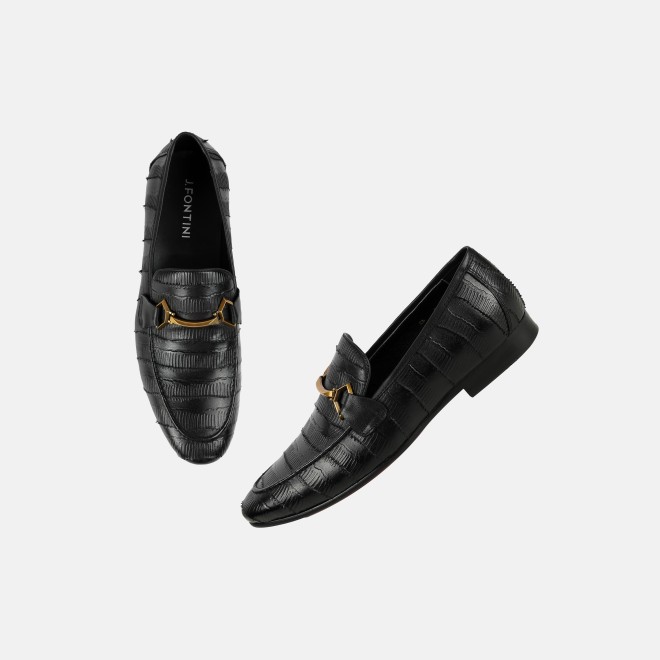 J.Fontini Men Black Formal Moccasin (SKU: 14-1677-11-40) J.Fontini Men Black Formal Moccasin (SKU: 14-1677-11-40)
