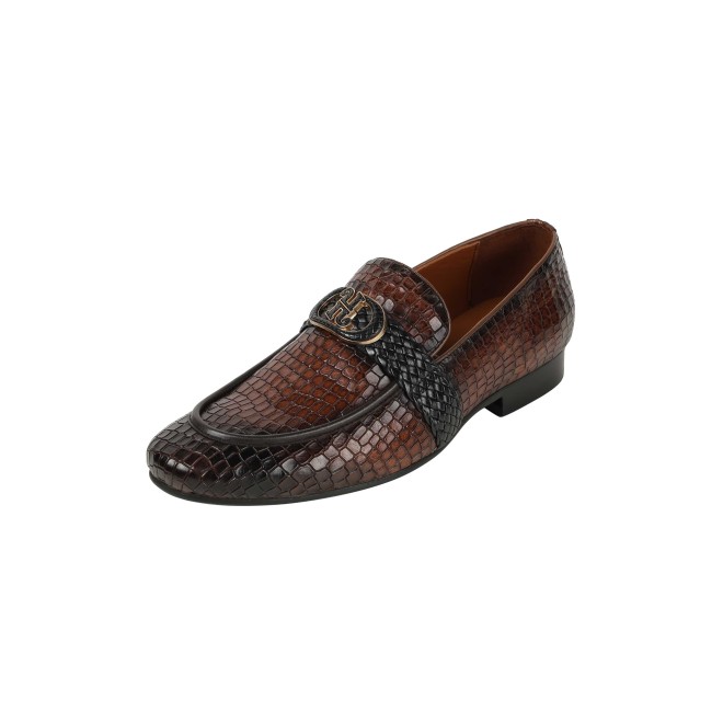 J.Fontini Men Tan Formal Moccasin (SKU: 14-1678-23-40)
