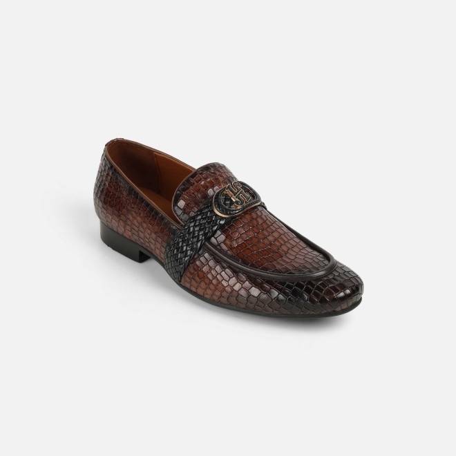 J.Fontini Men Tan Formal Moccasin (SKU: 14-1678-23-40)