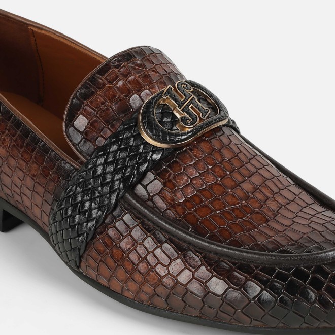 J.Fontini Men Tan Formal Moccasin (SKU: 14-1678-23-40)