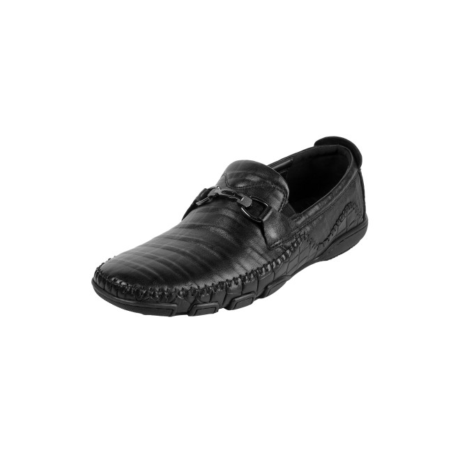 J.Fontini Men Black Casual Loafers (SKU: 14-1679-11-42)