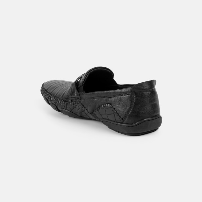 J.Fontini Men Black Casual Loafers (SKU: 14-1679-11-42)