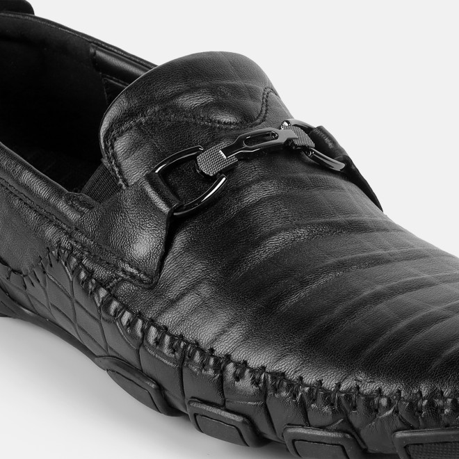 J.Fontini Men Black Casual Loafers (SKU: 14-1679-11-42)