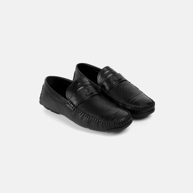 J.Fontini Men Black Casual Loafers (SKU: 14-1681-11-40)
