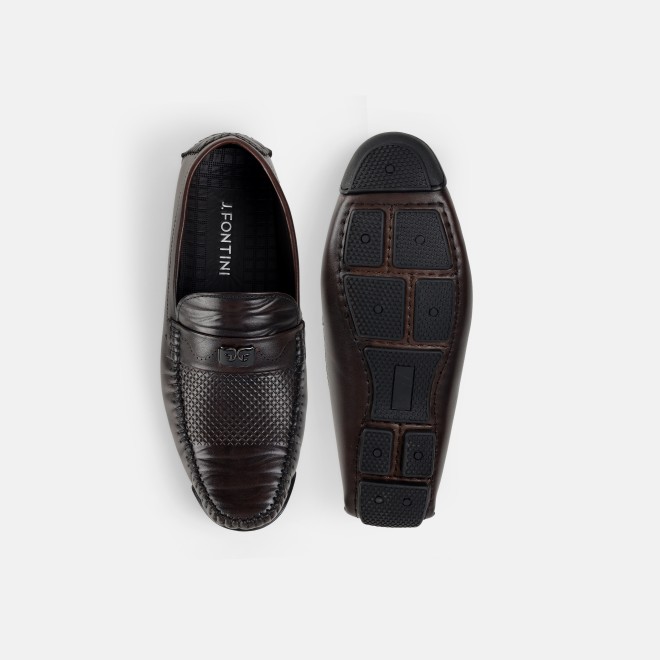 J.Fontini Men Brown Casual Loafers (SKU: 14-1681-12-41)