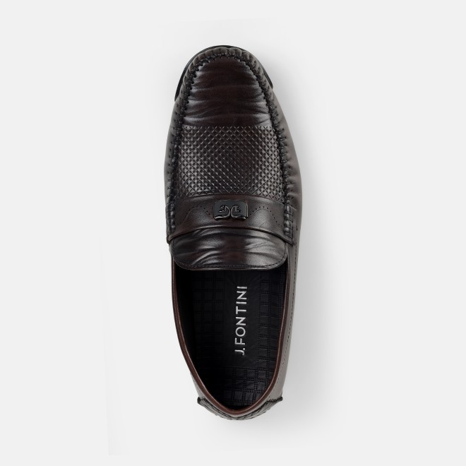 J.Fontini Men Brown Casual Loafers (SKU: 14-1681-12-41)