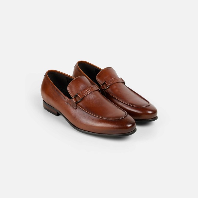 J.Fontini Men Tan Formal Moccasin (SKU: 14-1683-23-40)