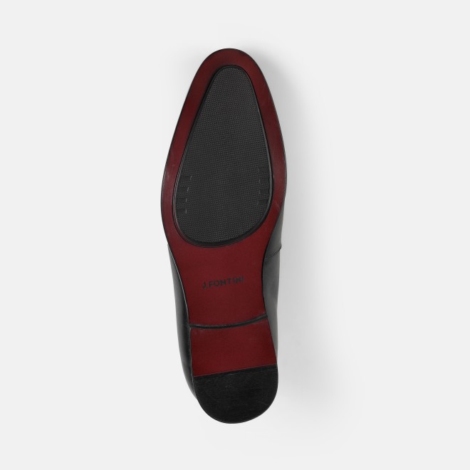 J.Fontini Men Black Formal Moccasin (SKU: 14-1683-11-40)