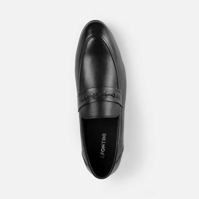 J.Fontini Men Black Formal Moccasin (SKU: 14-1684-11-40)
