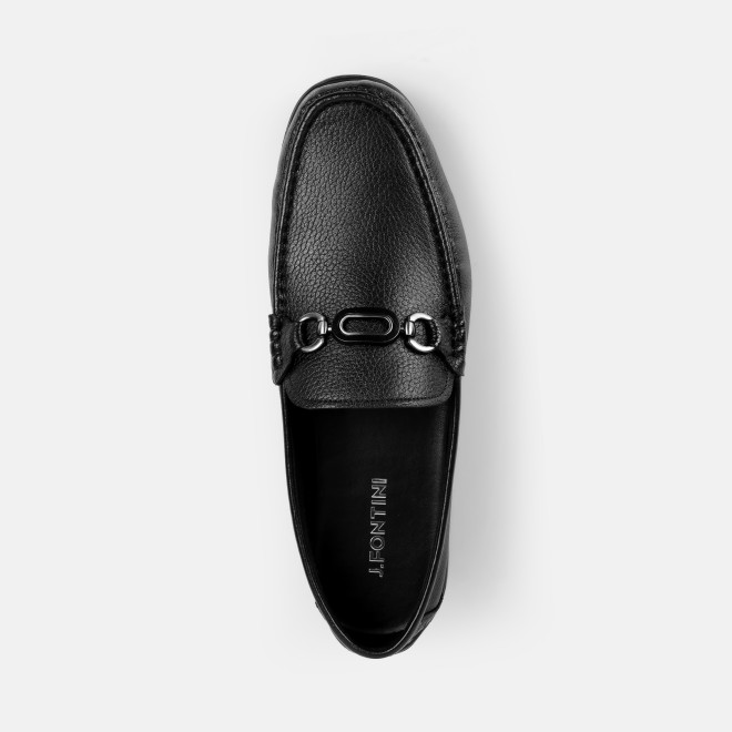 J.Fontini Men Black Casual Loafers (SKU: 14-1686-11-40)