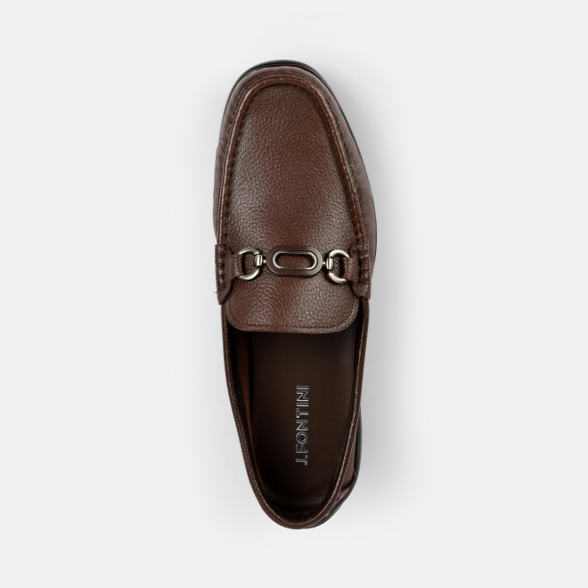 J.Fontini Men Brown Casual Loafers (SKU: 14-1686-12-40)