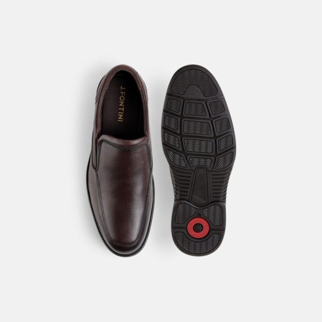 J.Fontini Men Brown Formal Moccasin (SKU: 14-1690-12-40)