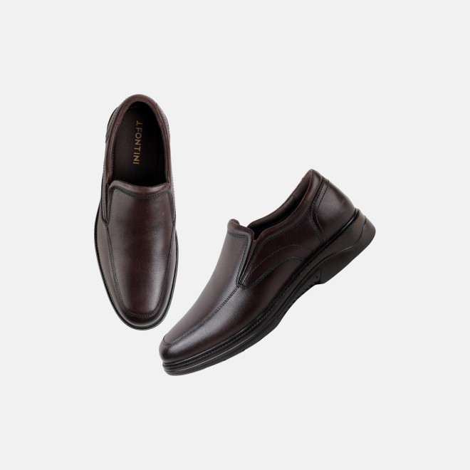 J.Fontini Men Brown Formal Moccasin (SKU: 14-1690-12-40)