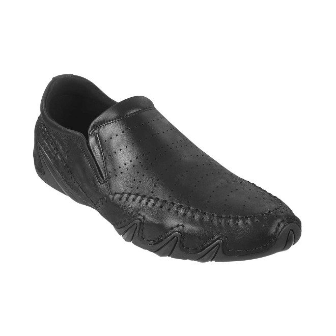 J.Fontini Men Black Casual Loafers (SKU: 14-241-11-42)