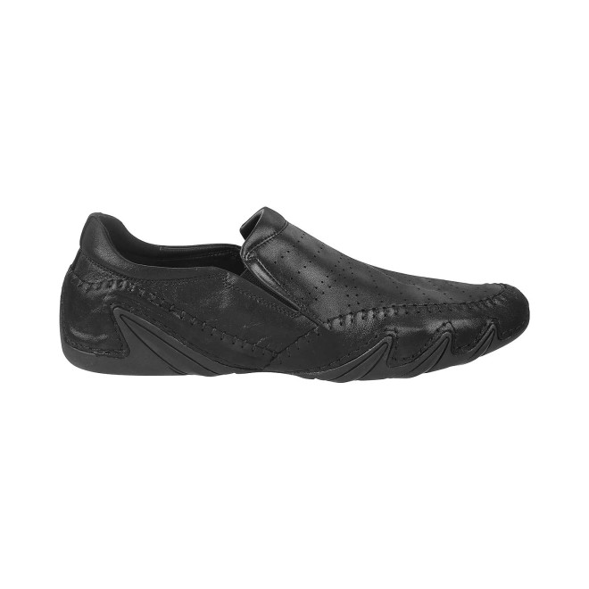 J.Fontini Men Black Casual Loafers (SKU: 14-241-11-42)