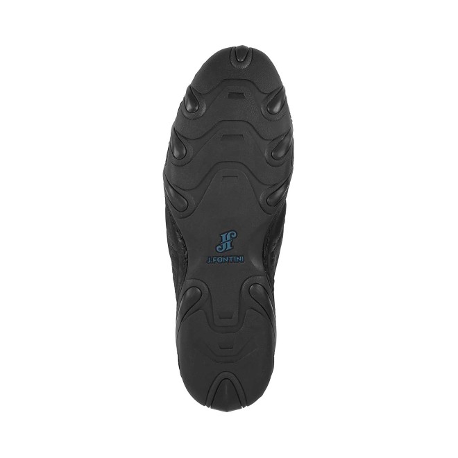 J.Fontini Men Black Casual Loafers (SKU: 14-241-11-42)