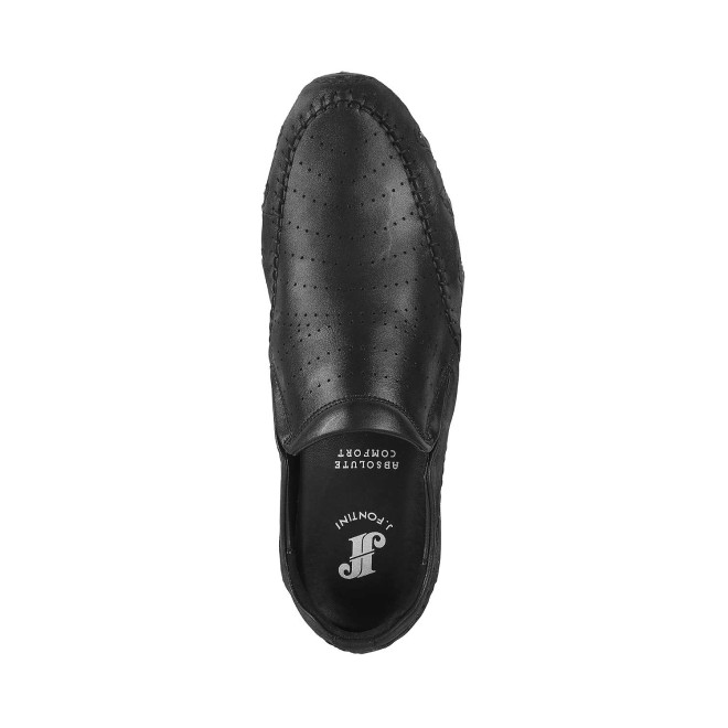 J.Fontini Men Black Casual Loafers (SKU: 14-241-11-42)