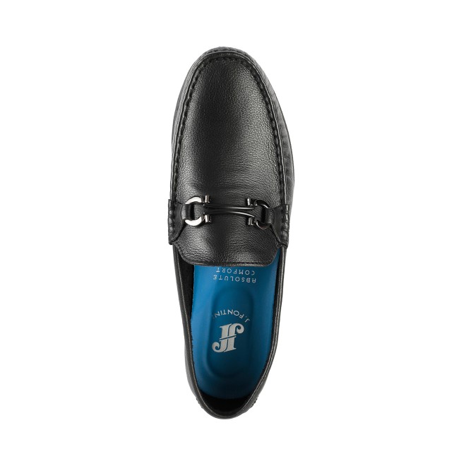 J.Fontini Men Black Casual Loafers (SKU: 14-258-11-40)
