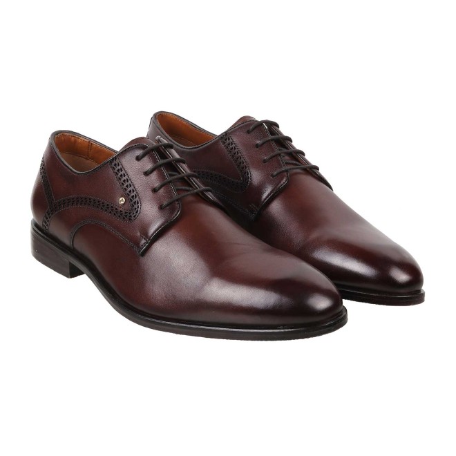 J.Fontini Men Brown Formal Lace Up