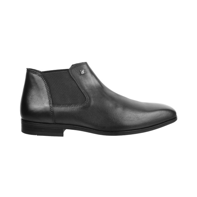 J.Fontini Men Black Formal Boots (SKU: 14-479-11-45)