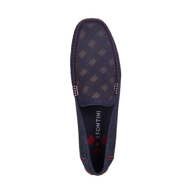 J.Fontini Men Navy-Blue Casual Loafers (SKU: 14-714-17-40)