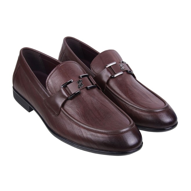 J.Fontini Men Brown Formal Moccasin