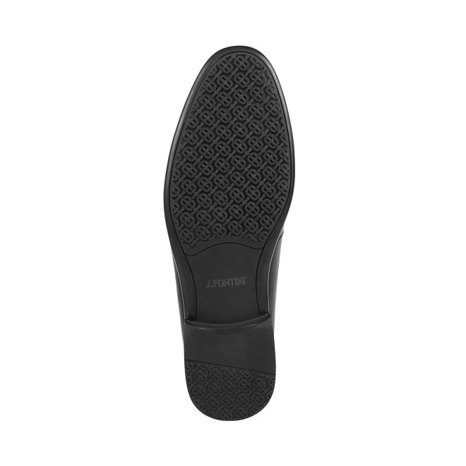 J.Fontini Men Black Formal Moccasin (SKU: 14-726-11-41)