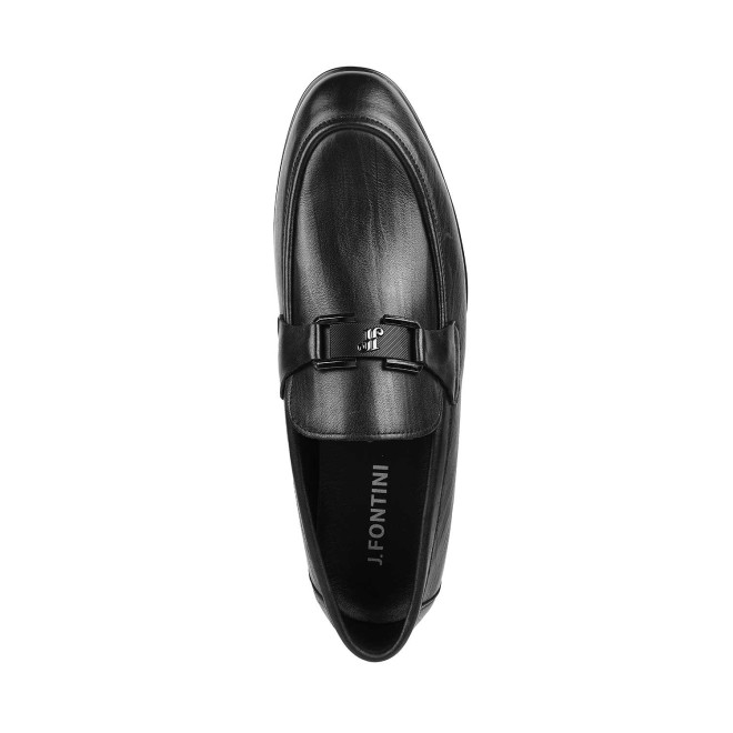 J.Fontini Men Black Formal Moccasin (SKU: 14-726-11-41)