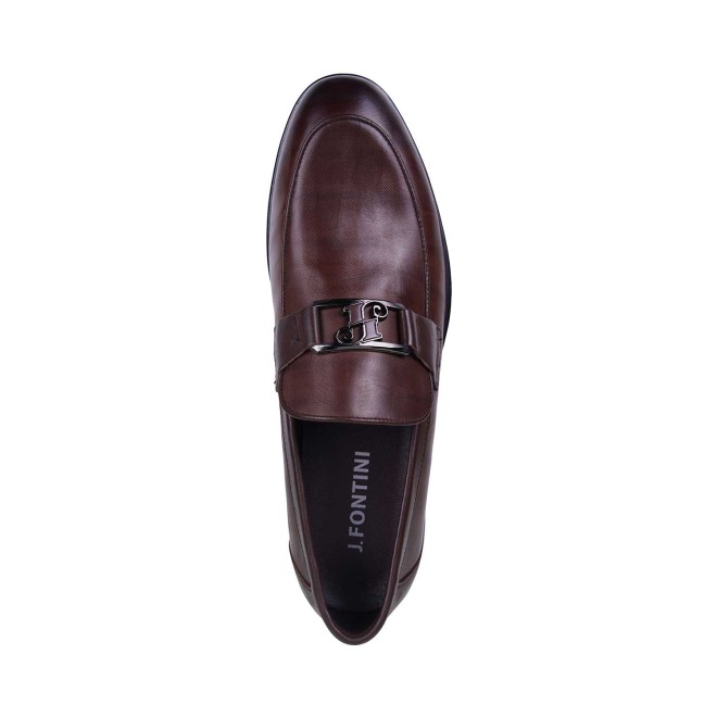 J.Fontini Men Brown Formal Moccasin (SKU: 14-738-12-42)