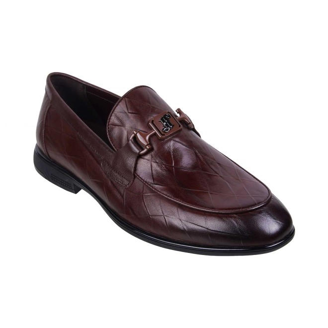 J.Fontini Men Brown Formal Moccasin (SKU: 14-739-12-41)
