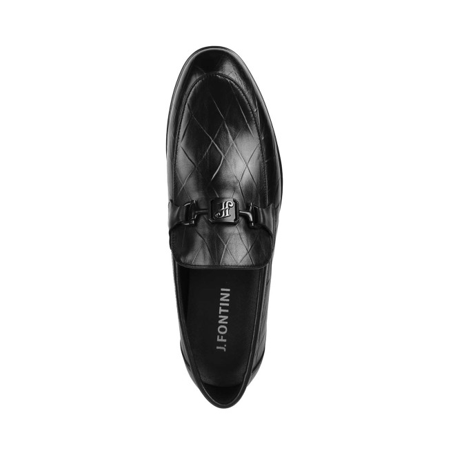 J.Fontini Men Black Formal Moccasin (SKU: 14-739-11-40)