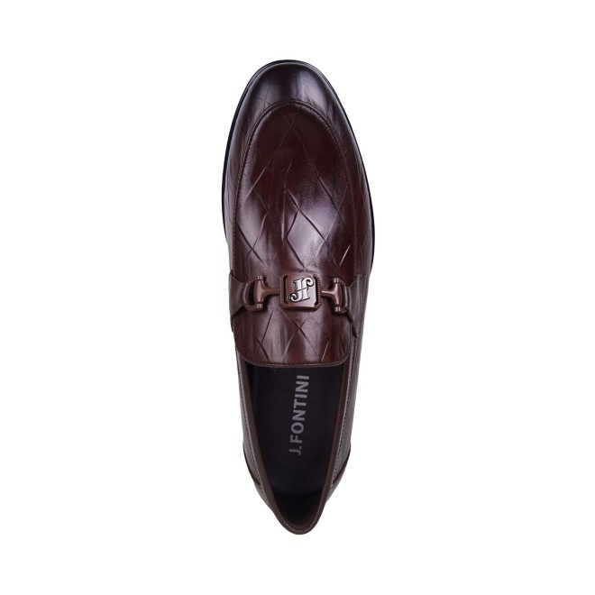 J.Fontini Men Brown Formal Moccasin (SKU: 14-739-12-41)