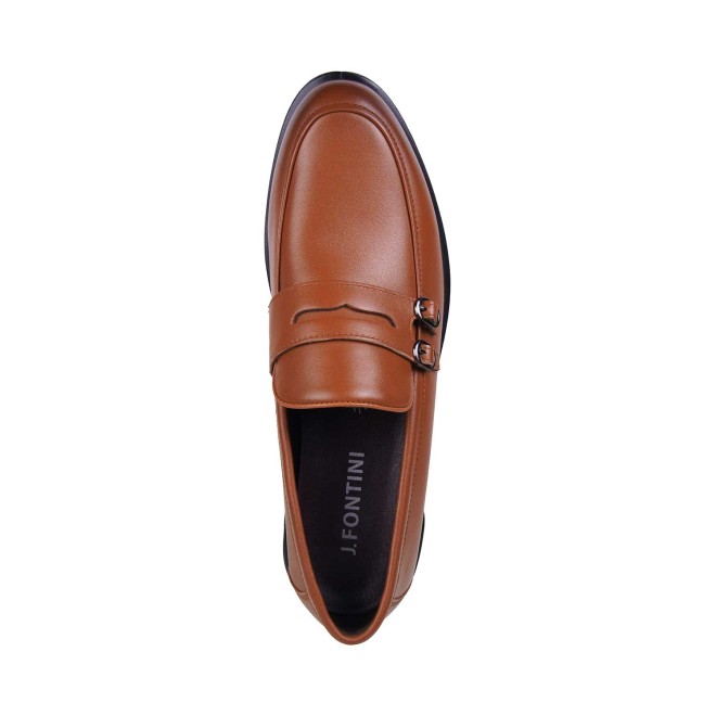 J.Fontini Men Tan Formal Moccasin (SKU: 14-749-23-43)