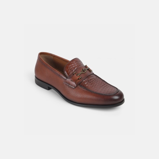 J.Fontini Men Tan Formal Moccasin