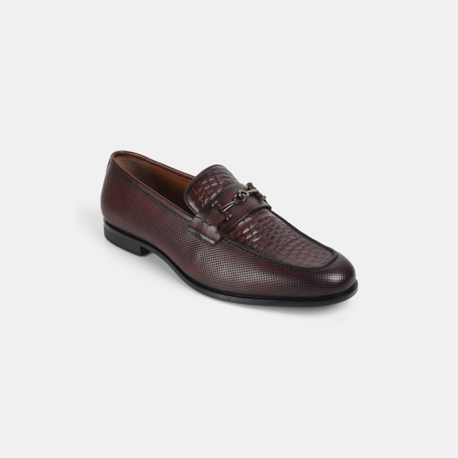 J.Fontini Men Wine Formal Moccasin