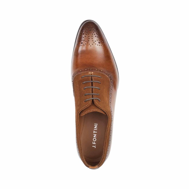 J.Fontini Men Tan Formal Lace Up (SKU: 14-886-23-41)